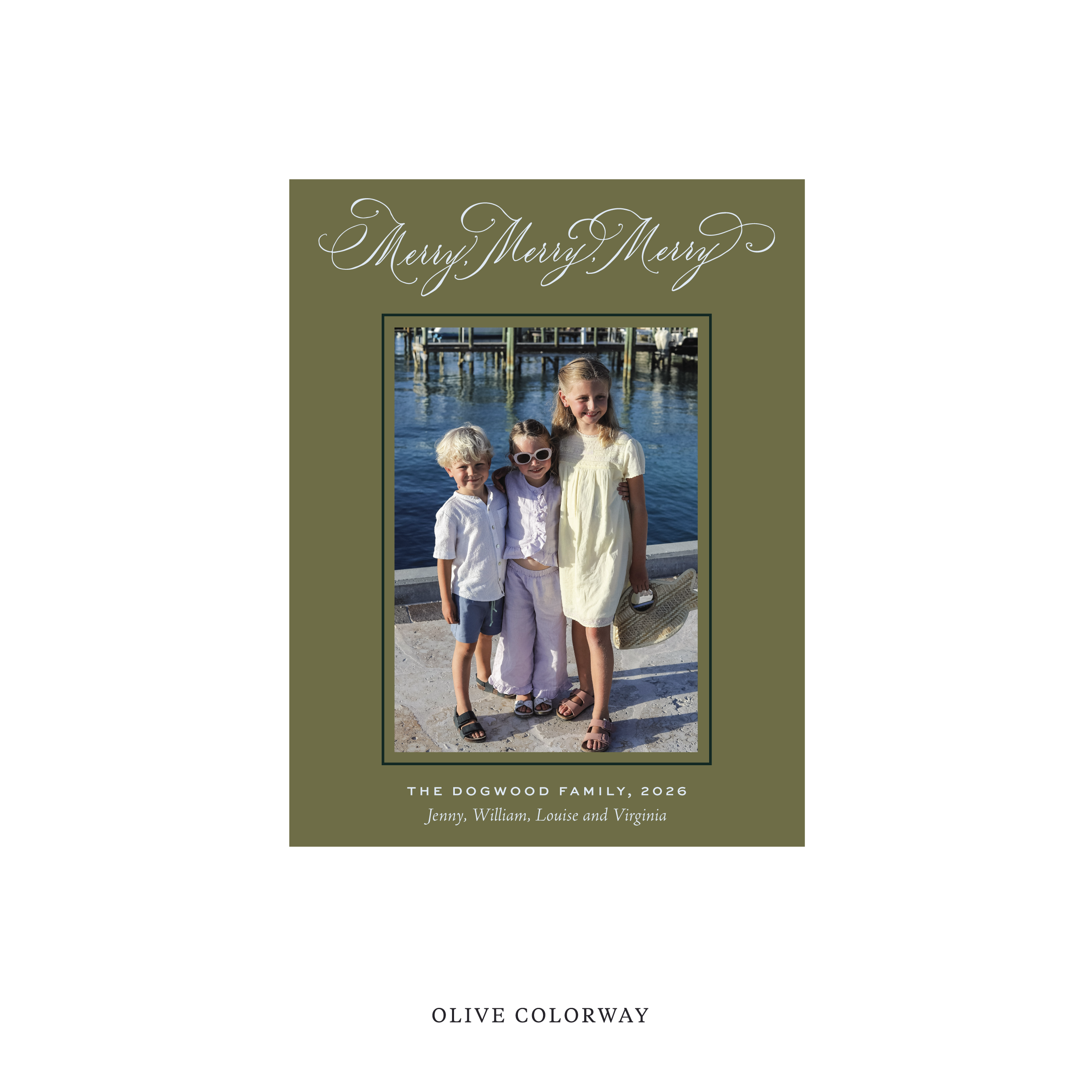 Ludlow Classic Flat Print Holiday Card, Small