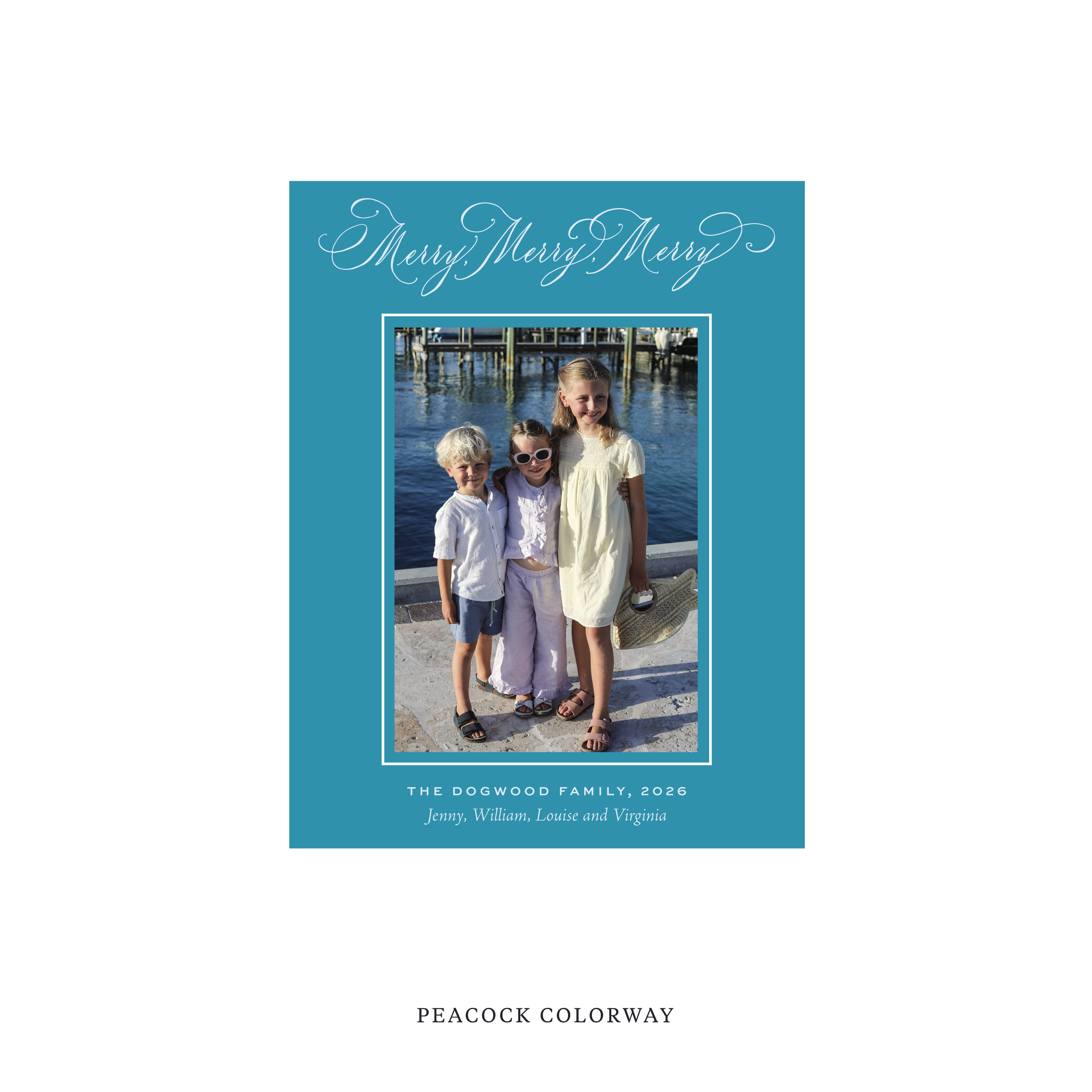 Ludlow Classic Flat Print Holiday Card, Small