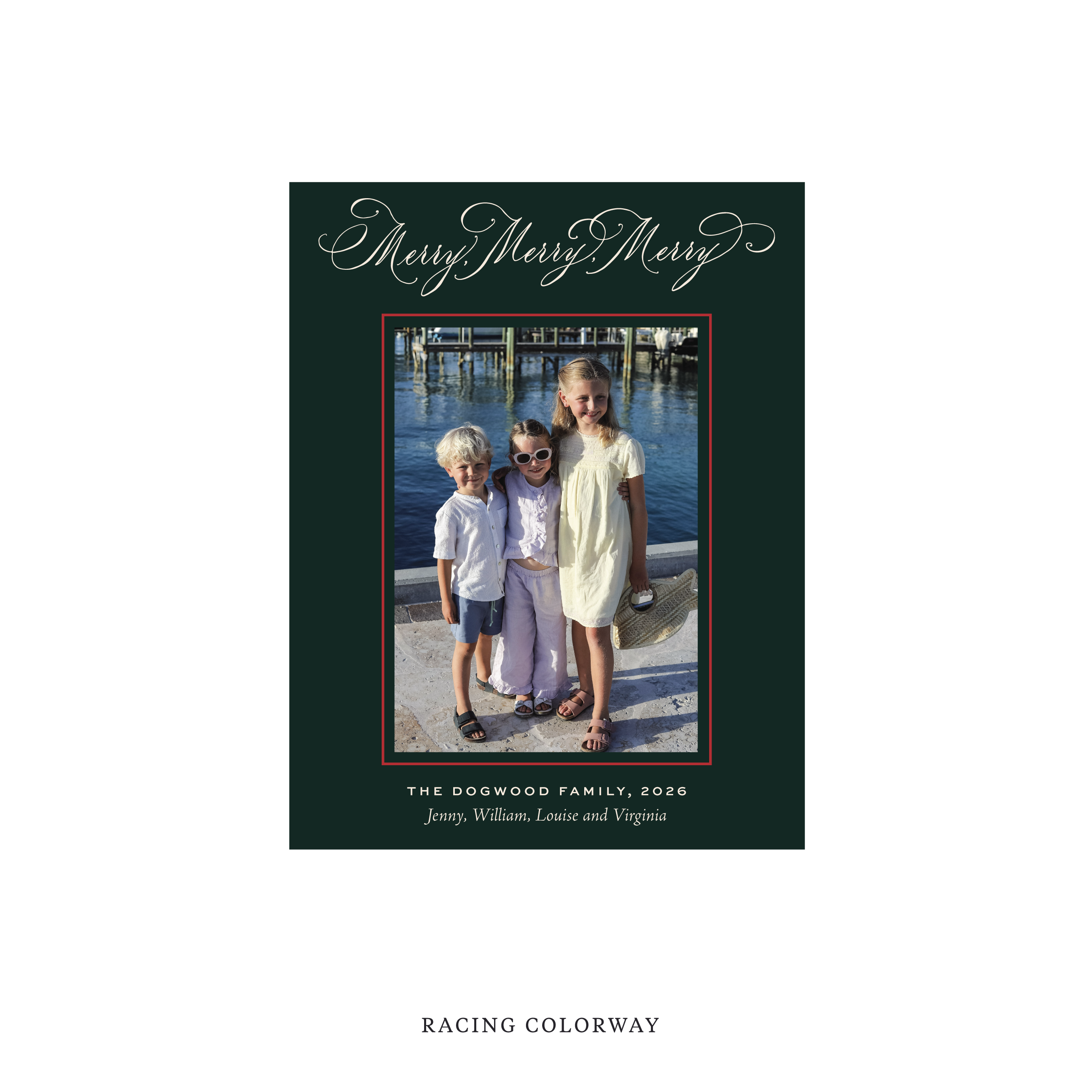 Ludlow Classic Flat Print Holiday Card, Small