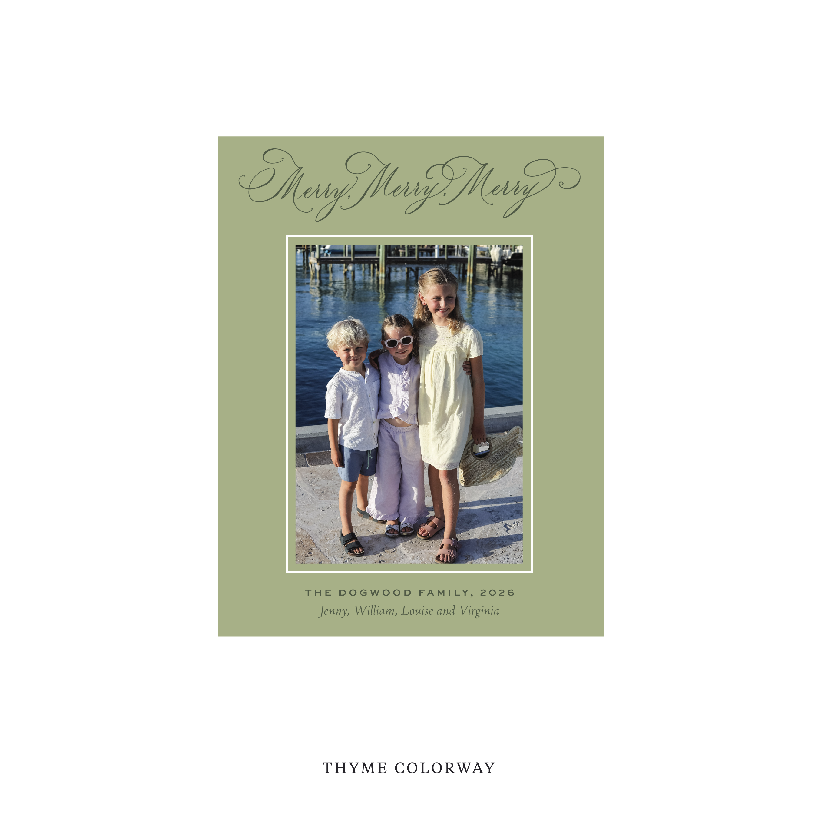 Ludlow Classic Flat Print Holiday Card, Small
