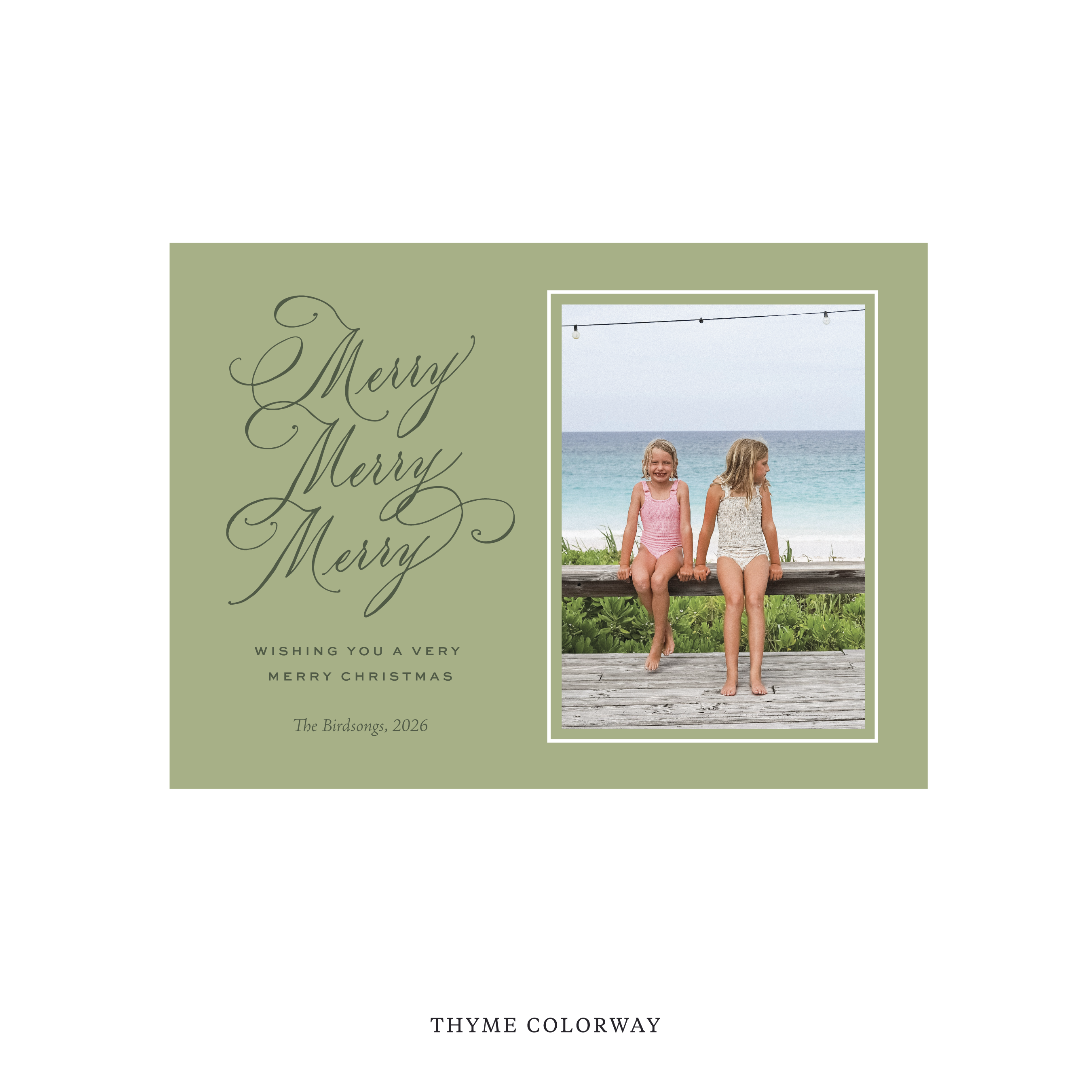 Ludlow Classic Flat Print Holiday Card, Medium