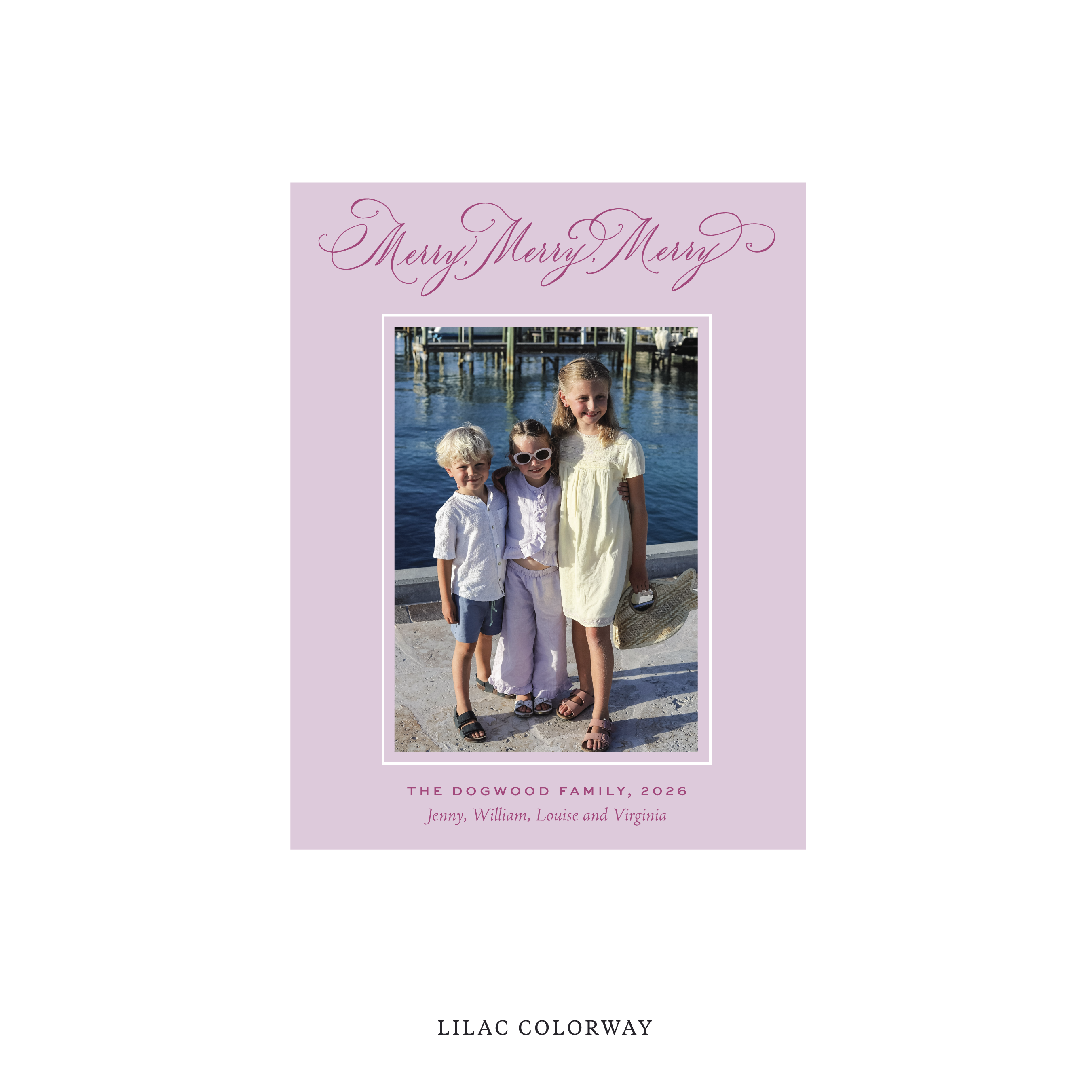 Ludlow Classic Flat Print Holiday Card, Small