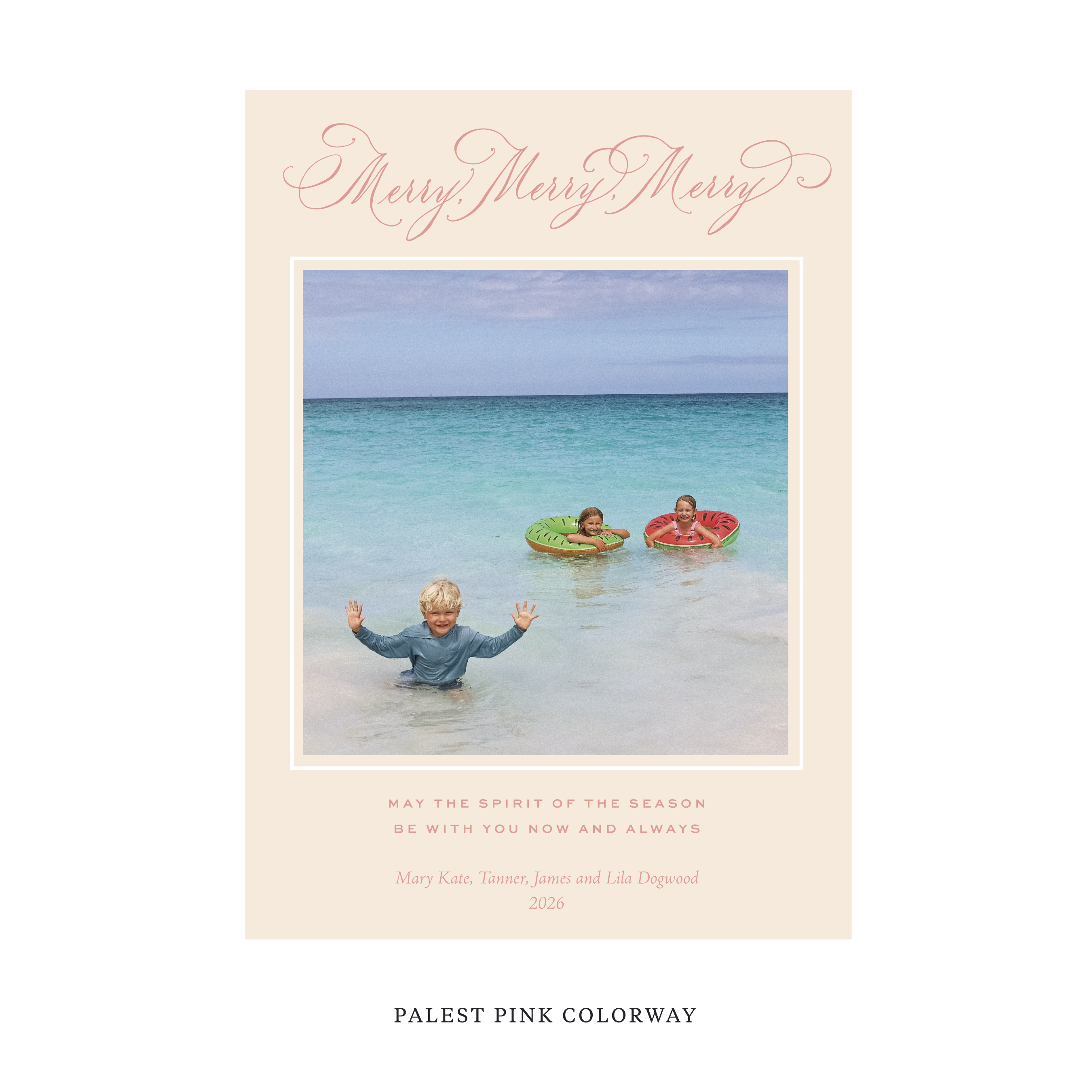 Ludlow Classic Flat Print Holiday Card, Large