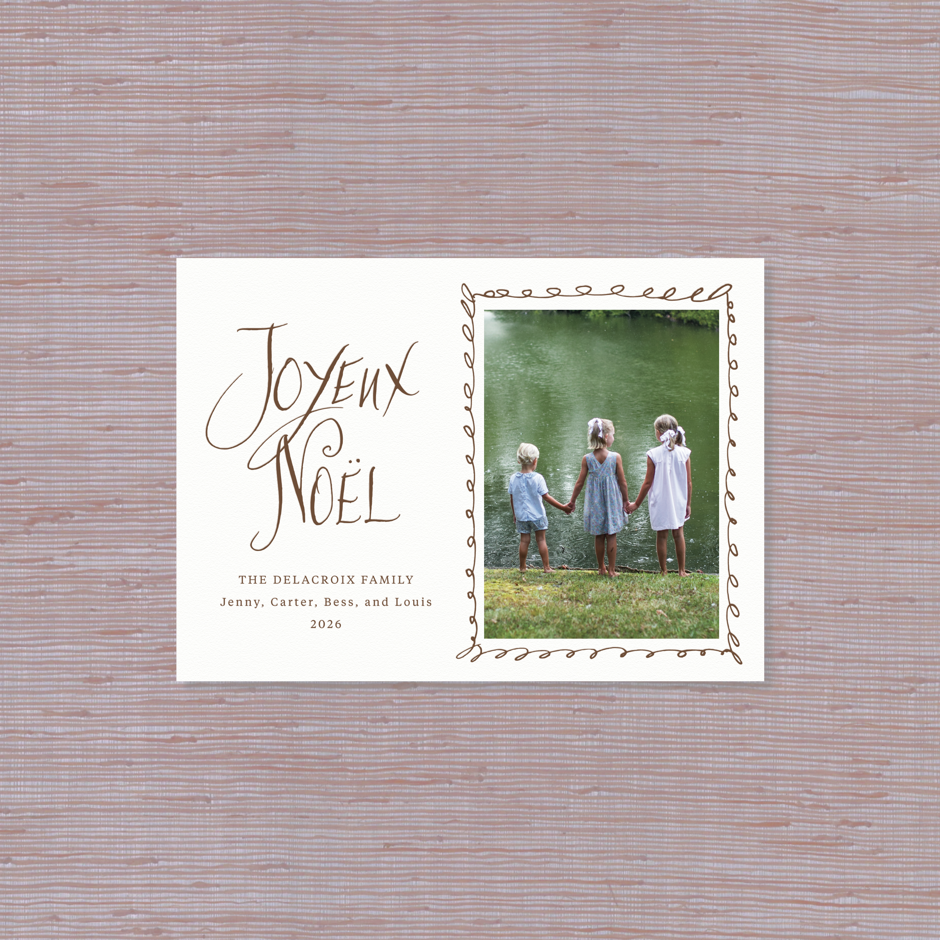Dorsett Letterpress Holiday Card, Medium