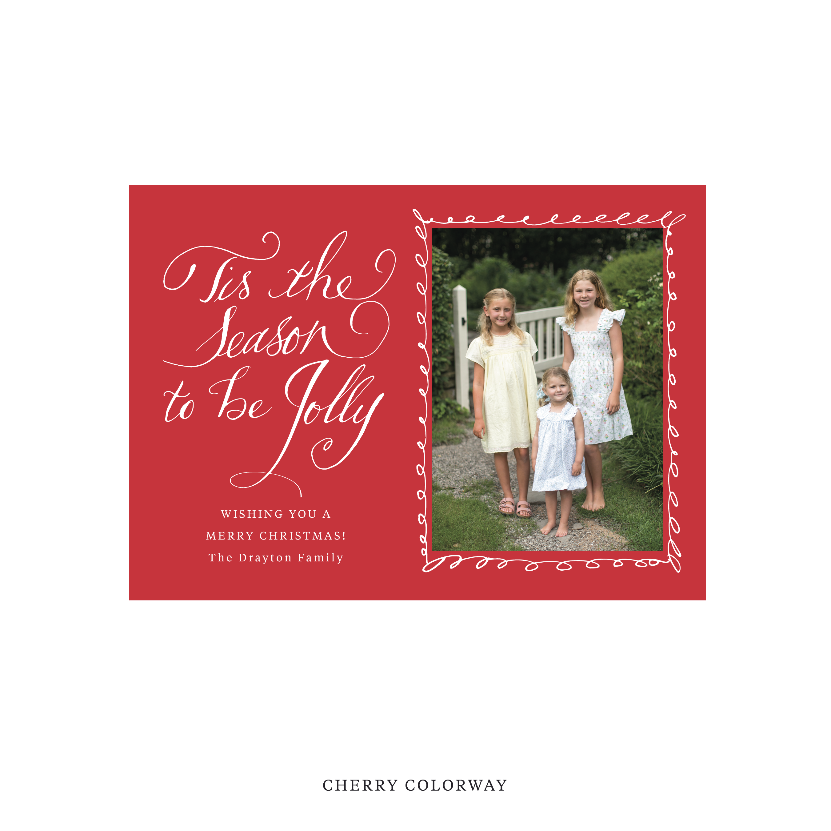 Drayton Classic Printed Holiday Card, Medium