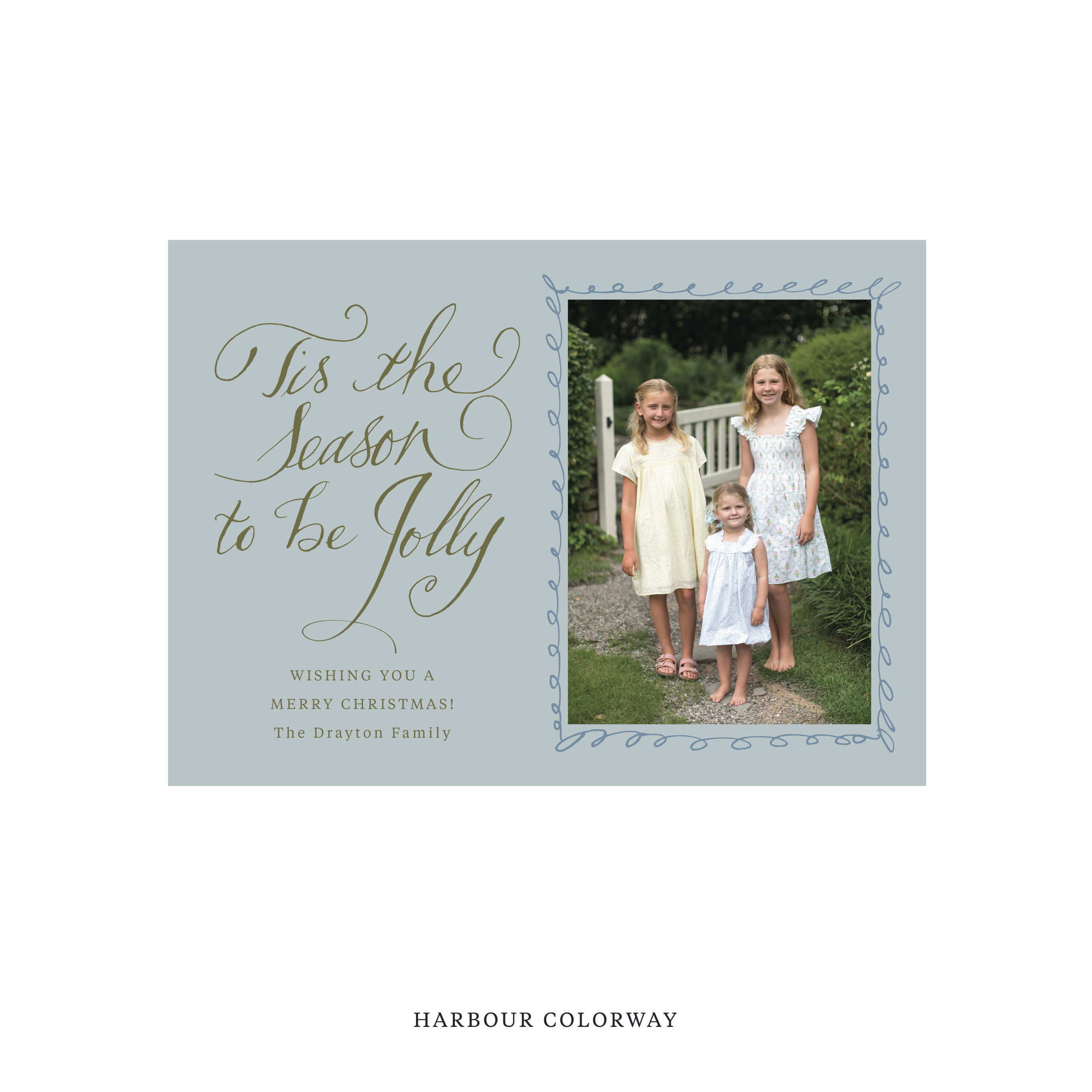 Drayton Classic Printed Holiday Card, Medium