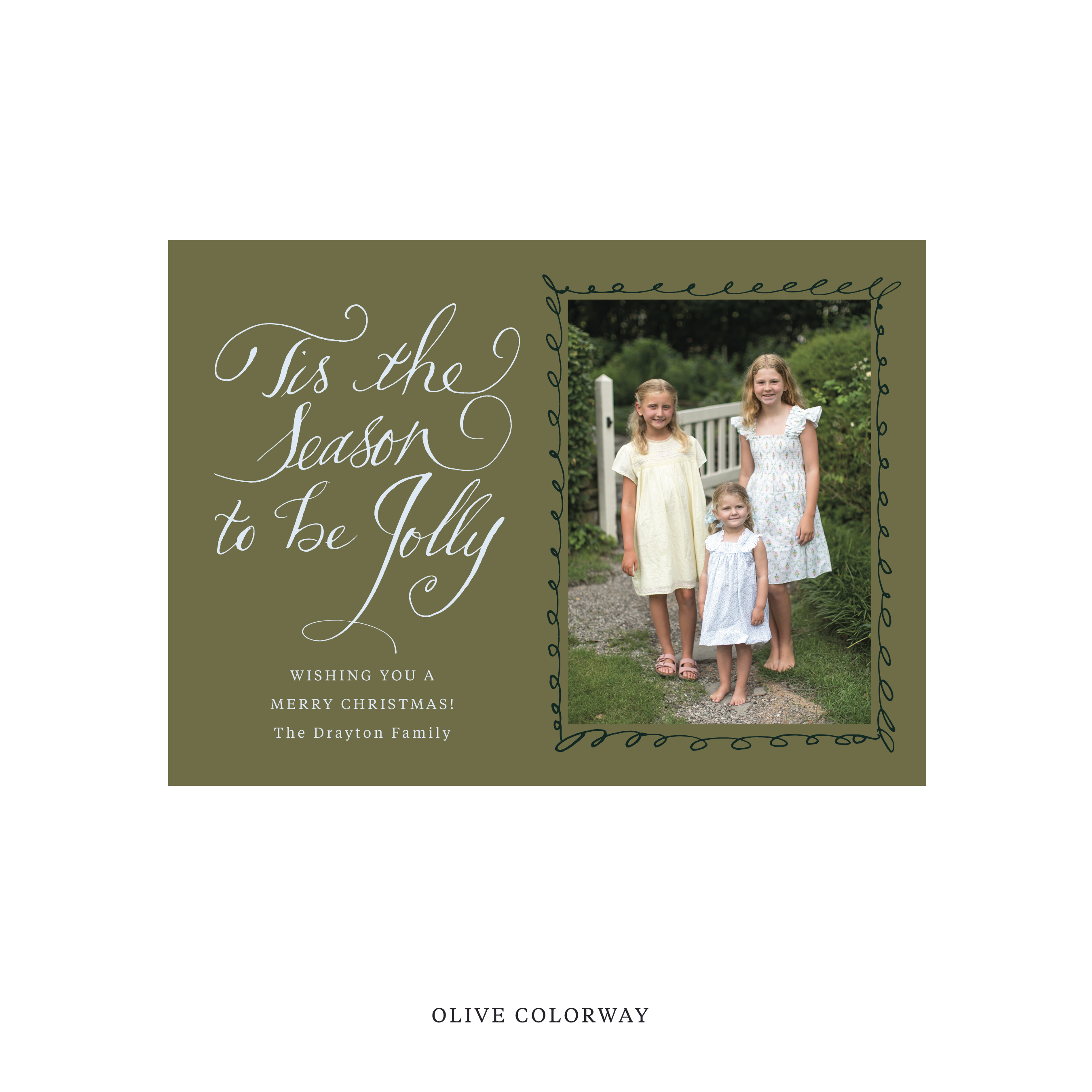Drayton Classic Printed Holiday Card, Medium