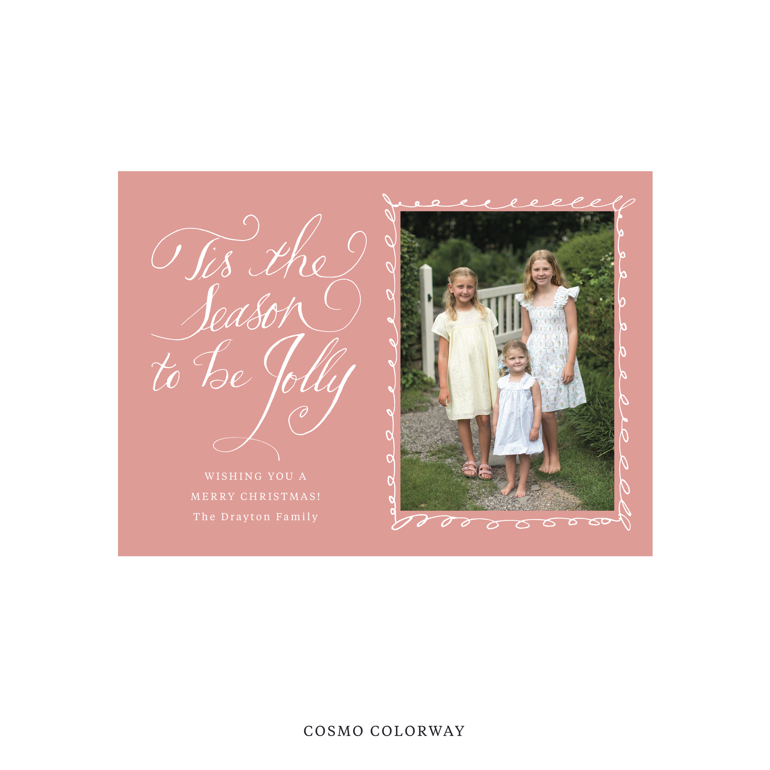 Drayton Classic Printed Holiday Card, Medium