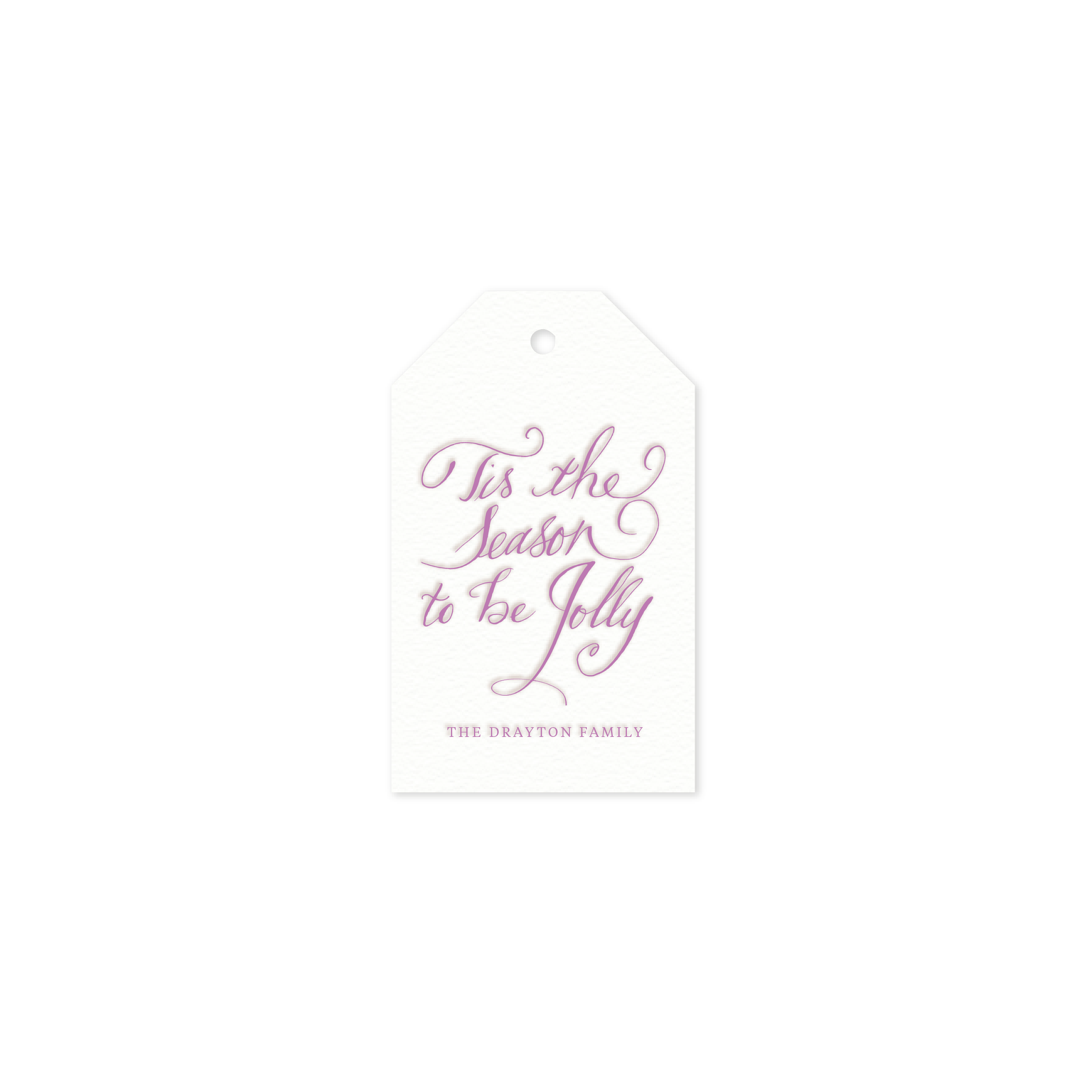 Drayton Luggage Letterpress Holiday Gift Tag