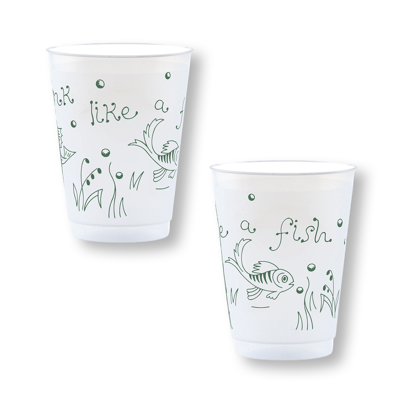 Drink Like a Fish Reusable Party Cups