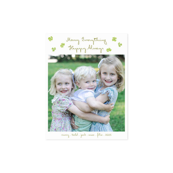 Elena Small Classic Printed Holiday Card