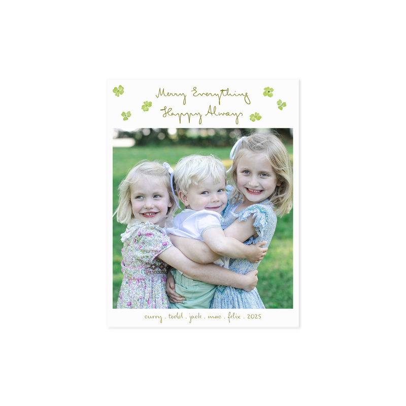 Elena Small Classic Printed Holiday Card