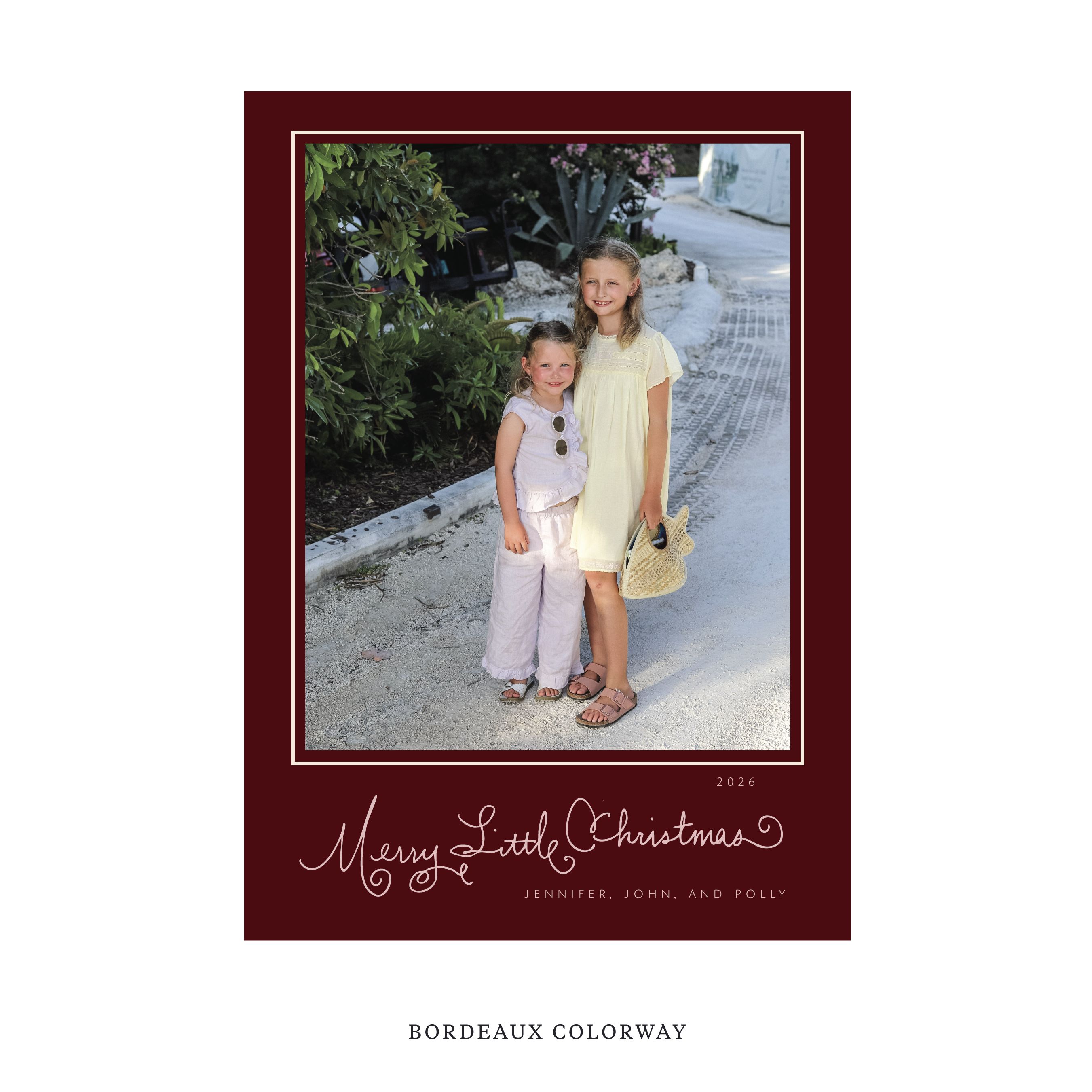 Henley Classic Flat Print Holiday Card, Large