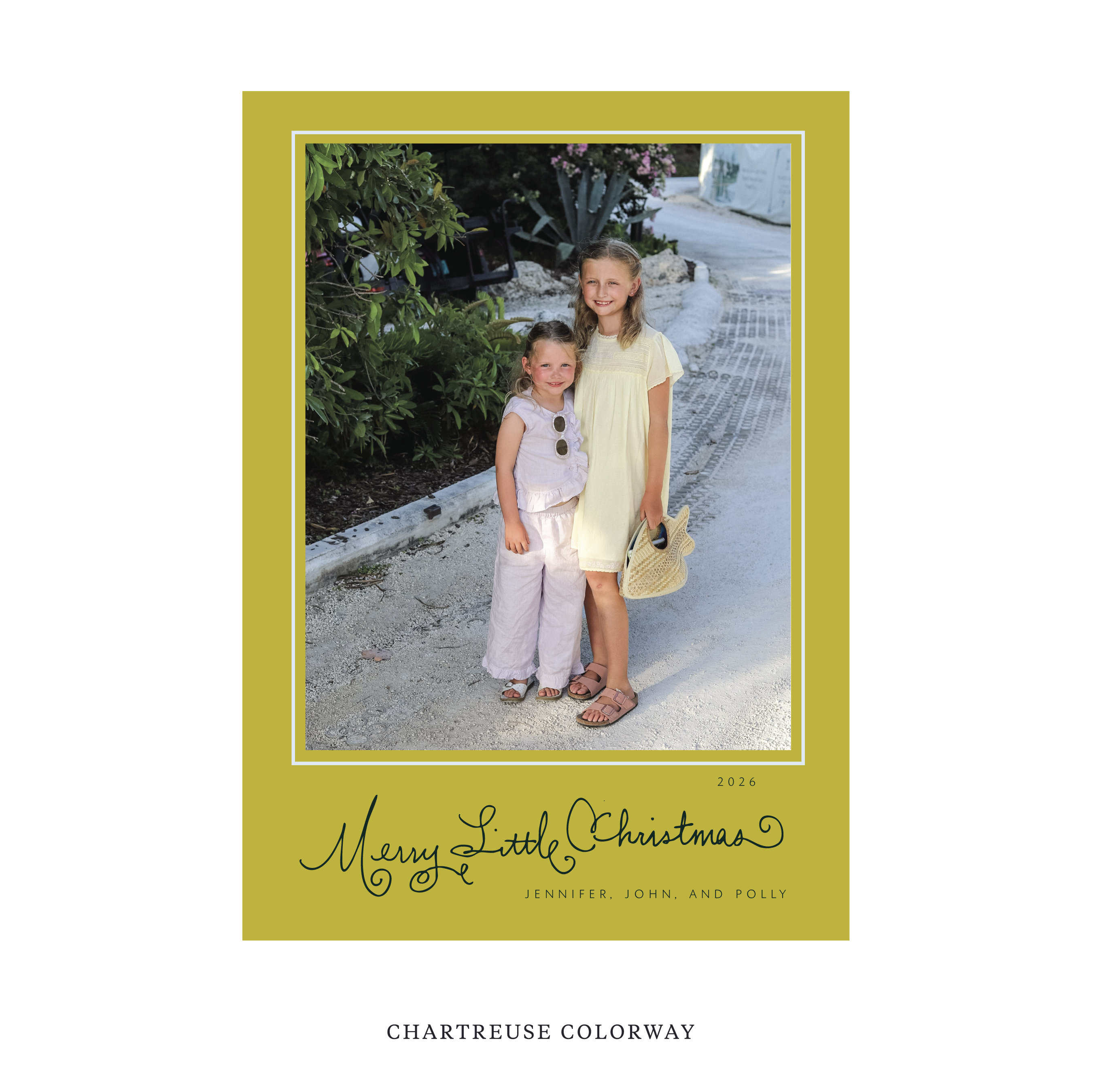 Henley Classic Flat Print Holiday Card, Large
