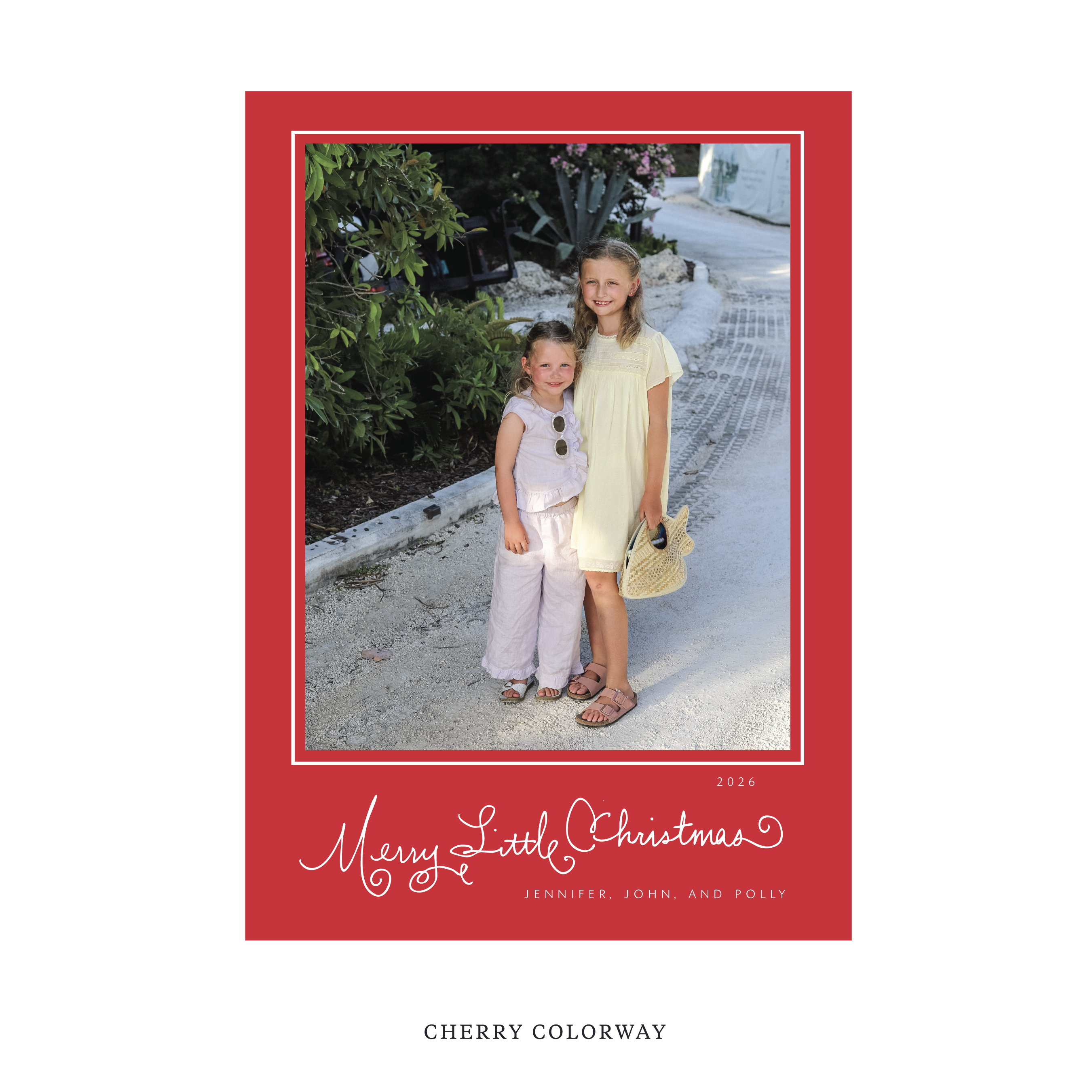 Henley Classic Flat Print Holiday Card, Large