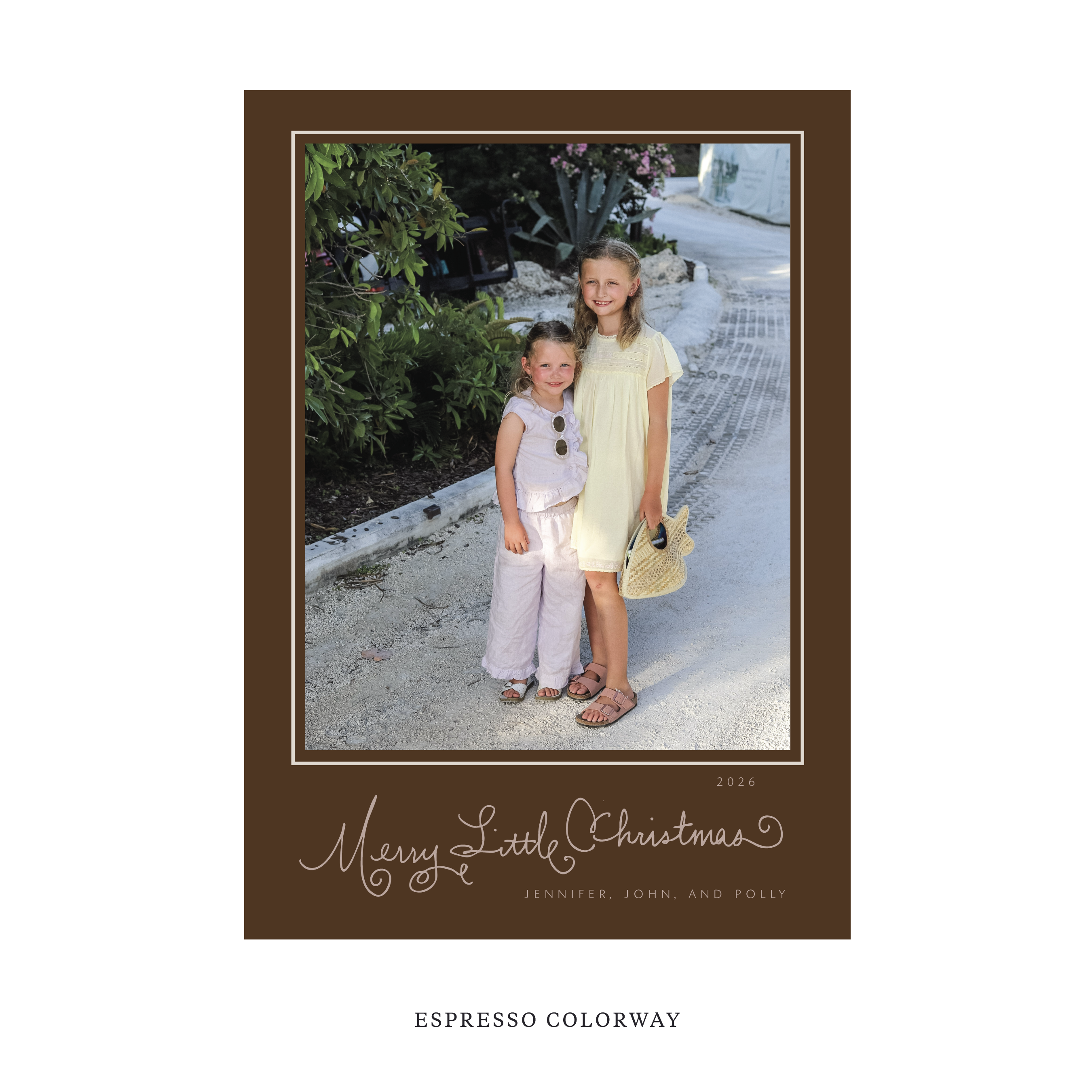 Henley Classic Flat Print Holiday Card, Large