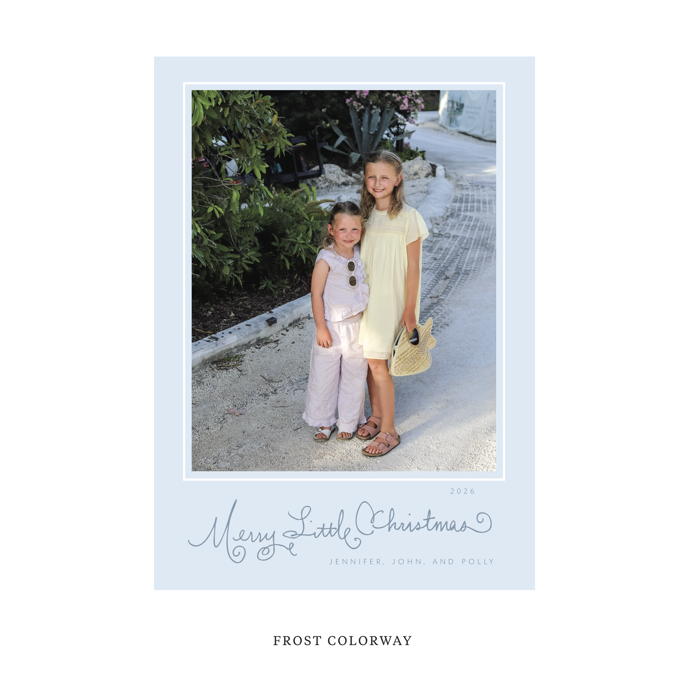 Henley Classic Flat Print Holiday Card, Large