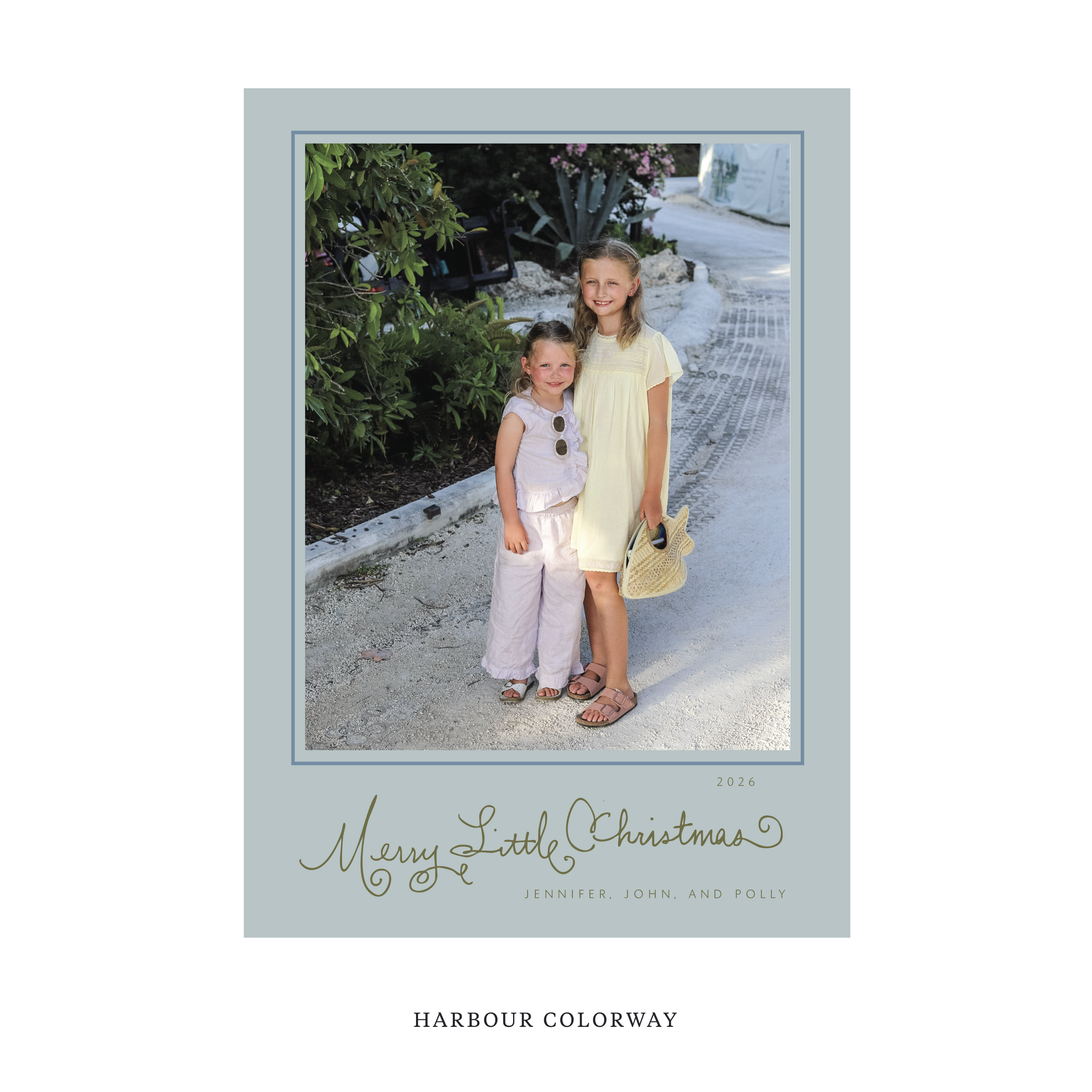 Henley Classic Flat Print Holiday Card, Large