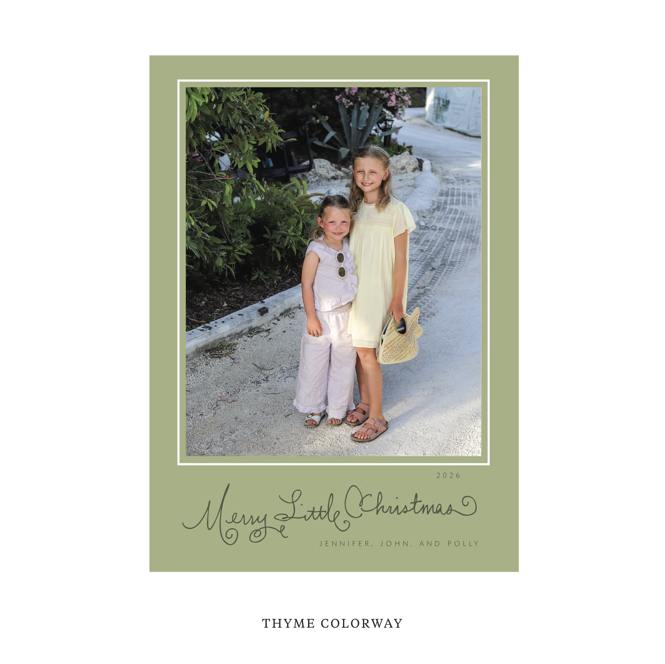 Henley Classic Flat Print Holiday Card, Large