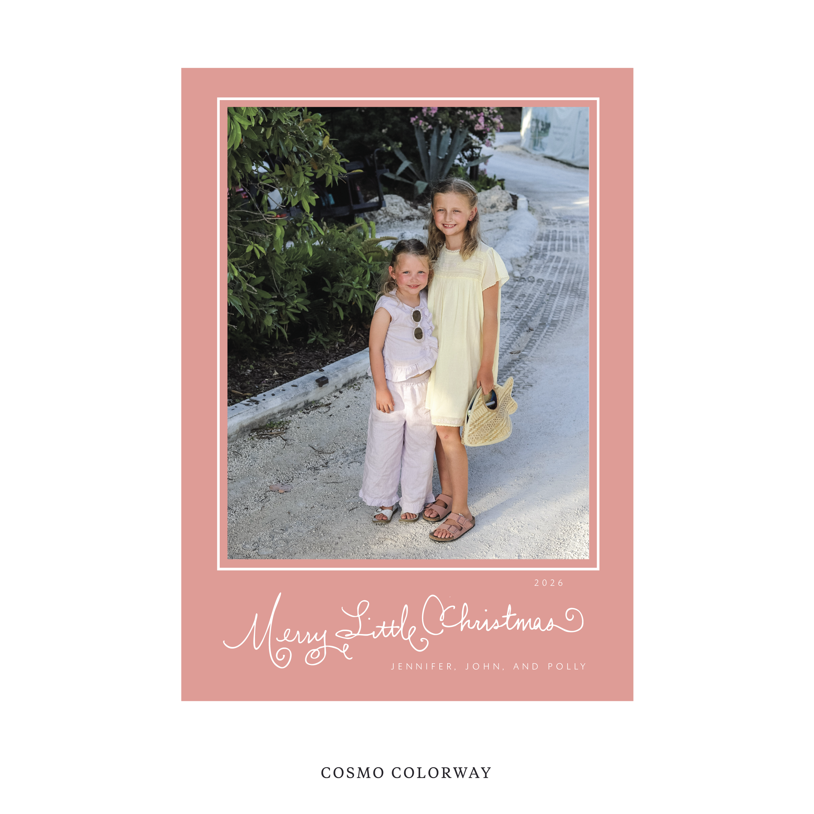 Henley Classic Flat Print Holiday Card, Large