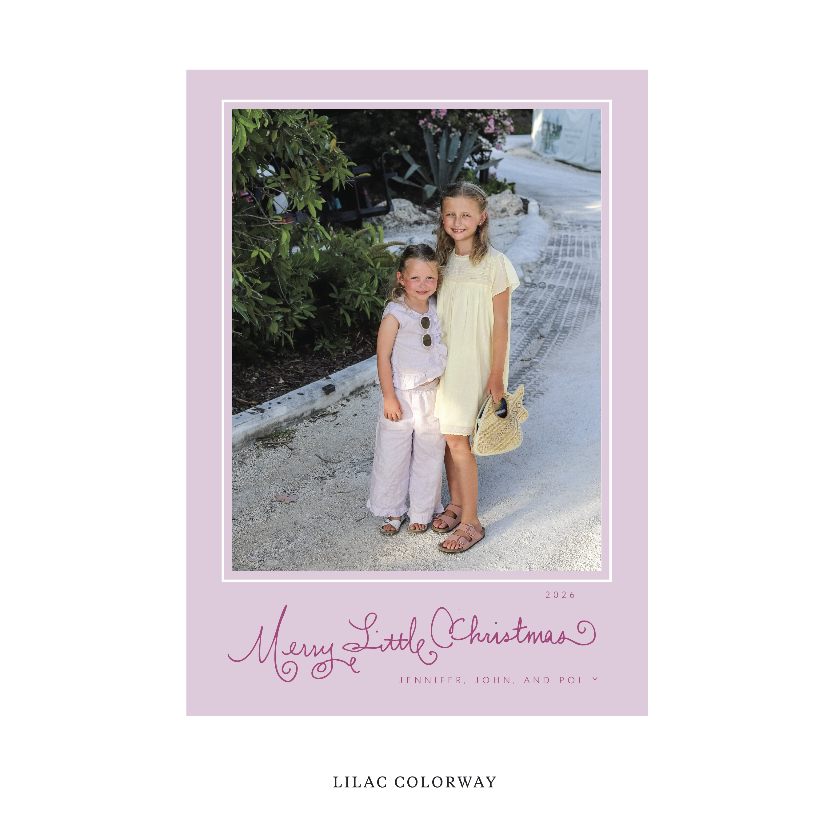 Henley Classic Flat Print Holiday Card, Large