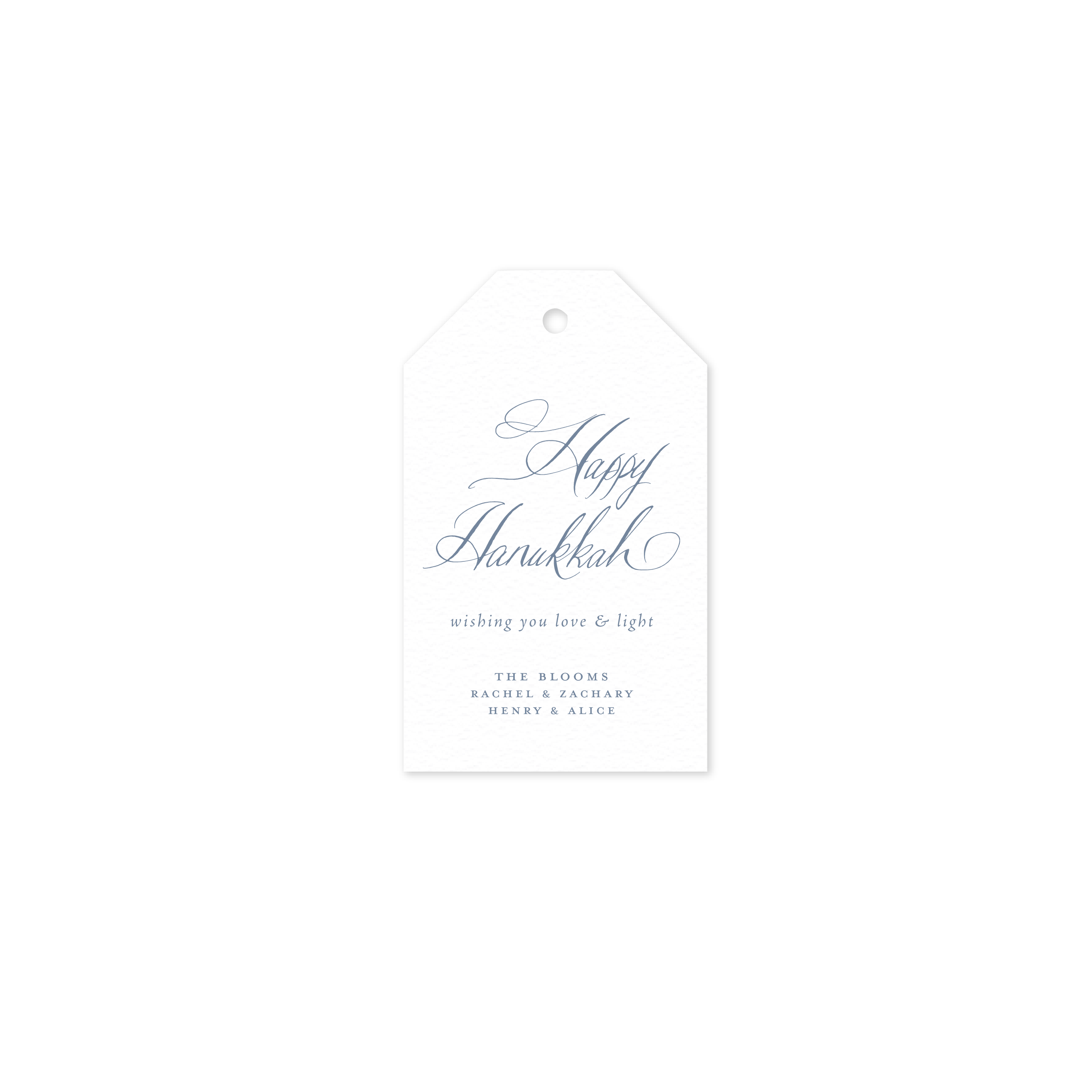 Shaw Hanukkah Luggage Letterpress Gift Tag