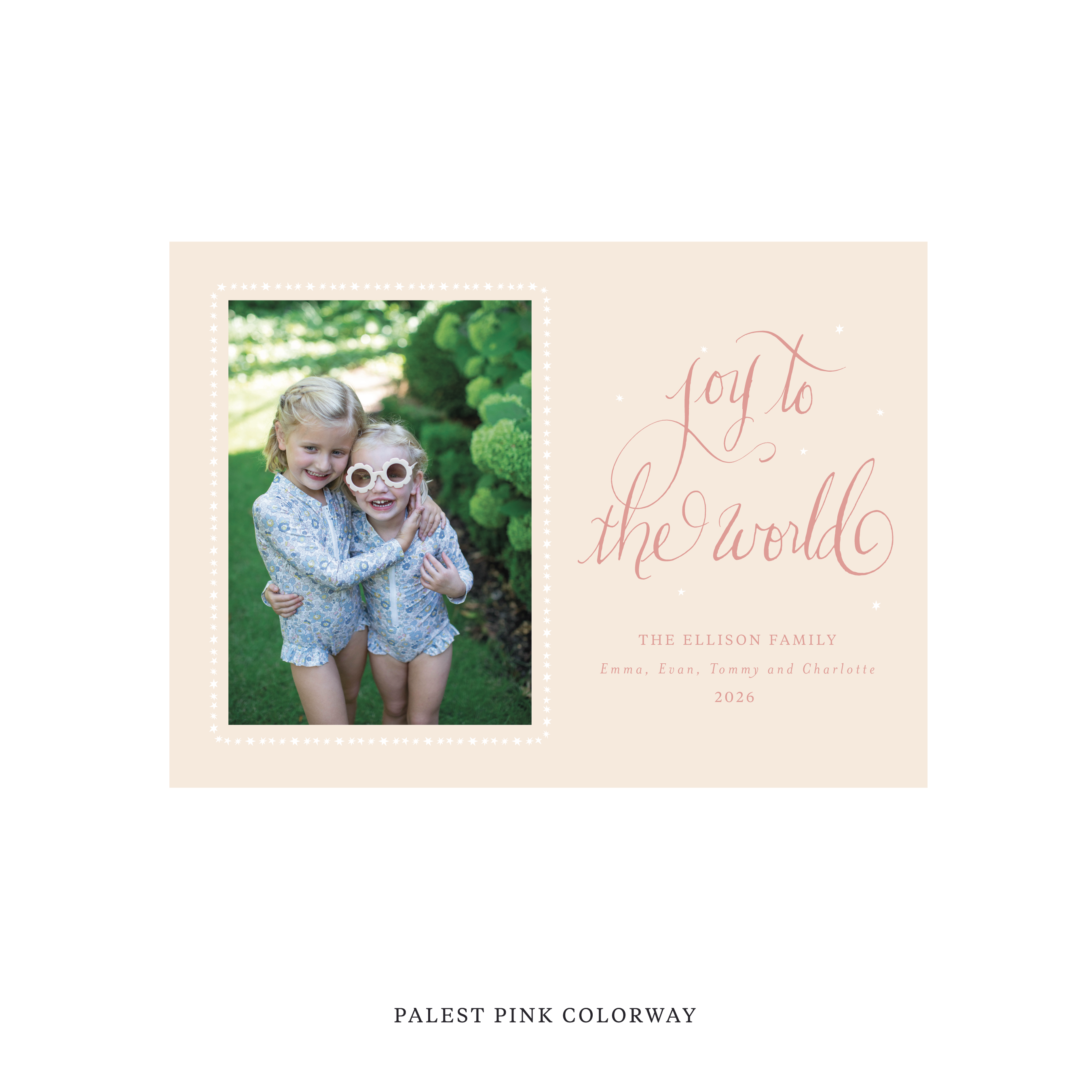 Ellison Classic Flat Print Holiday Card, Medium