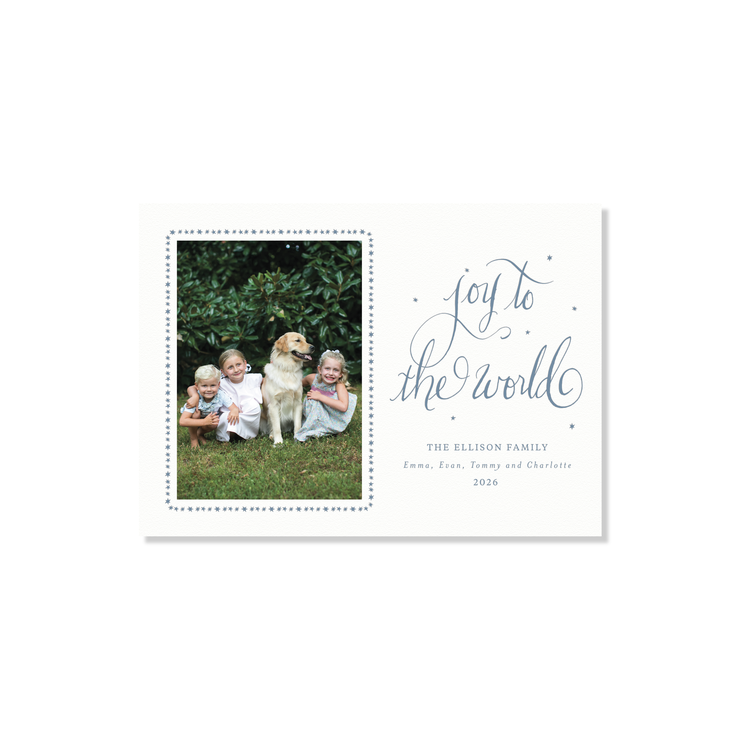 Ellison Letterpress Holiday Card, Medium