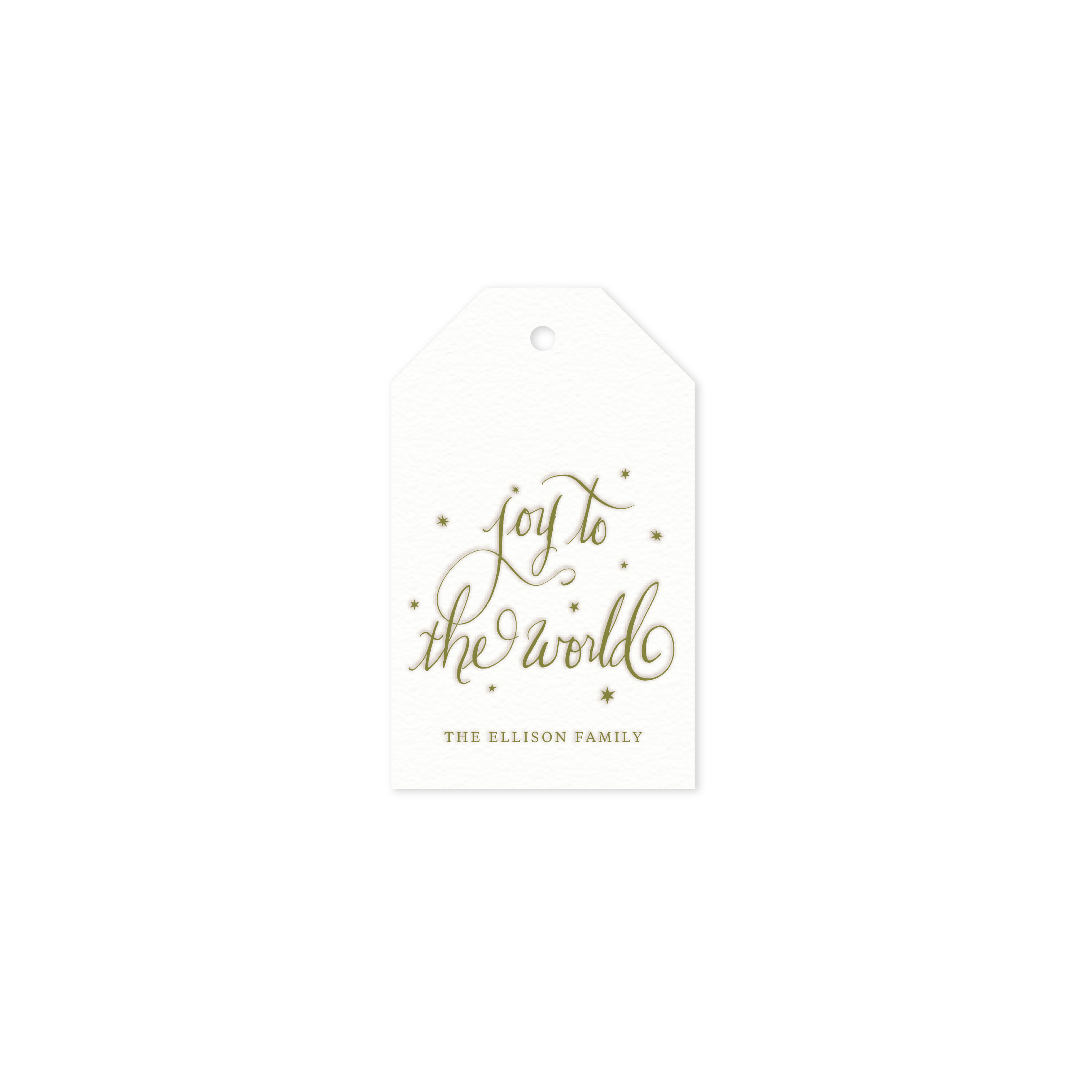 Ellison Luggage Letterpress Holiday Gift Tag