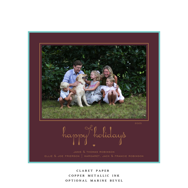 Estelle Large Square Luxe Holiday Card
