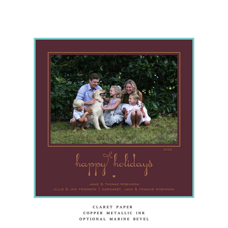 Estelle Large Square Luxe Holiday Card