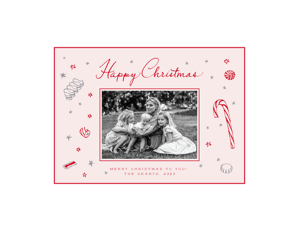 Evie 2-Color Engraved Holiday Card