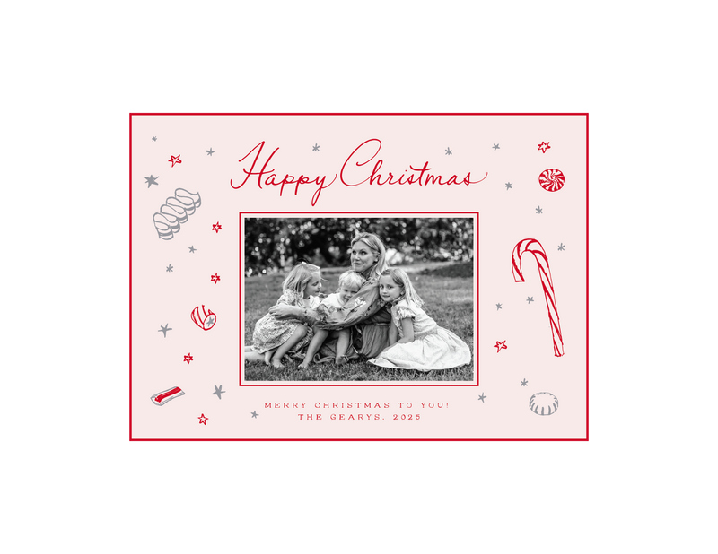Evie 2-Color Engraved Holiday Card