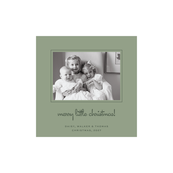 Spalding Classic Printed Small Square Holiday Card