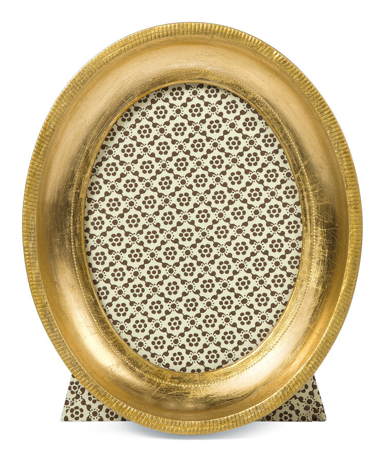 Gold Leaf 3" Oval Frame