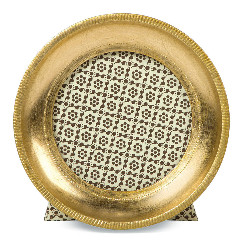 Gold Leaf 3" Round Frame