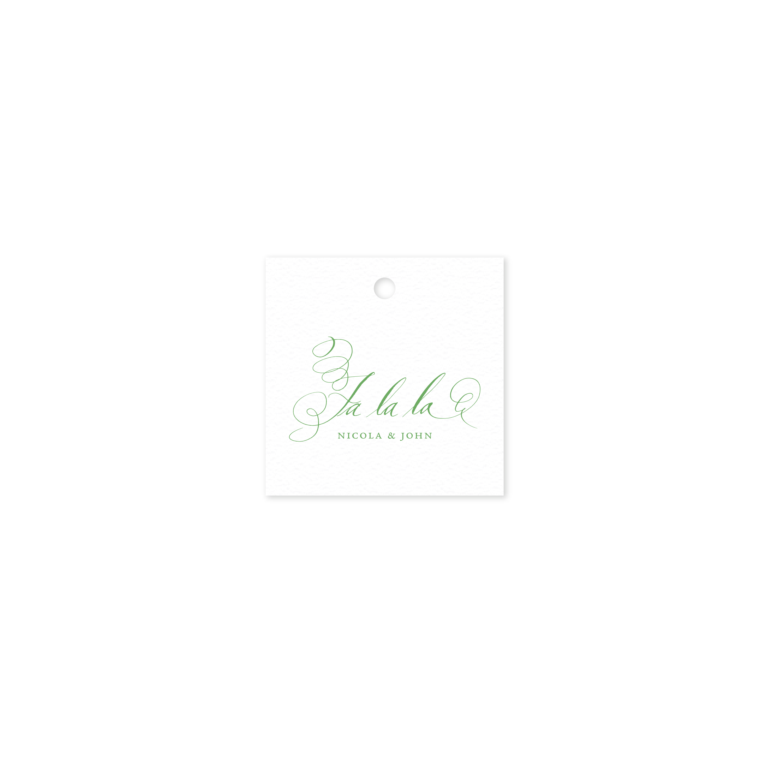 Farnley Square Letterpress Gift Tag