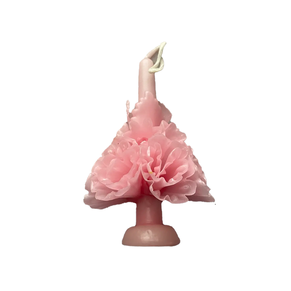 Floral Candle, 6 inch