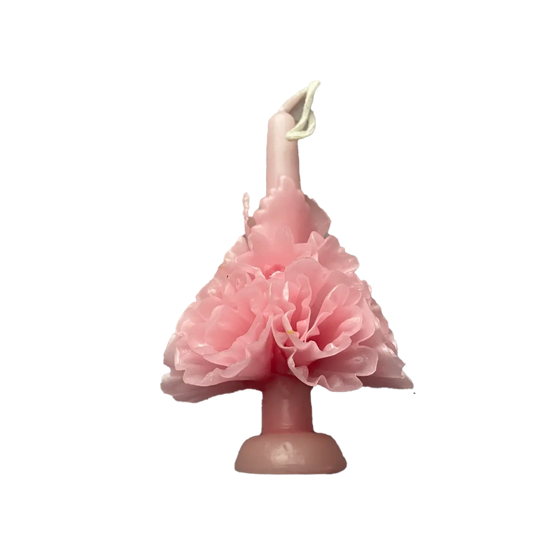 Floral Candle, 6 inch