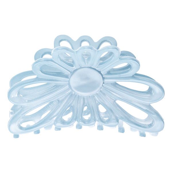 Light Blue Flower Handmade Claw Clip, 8 cm