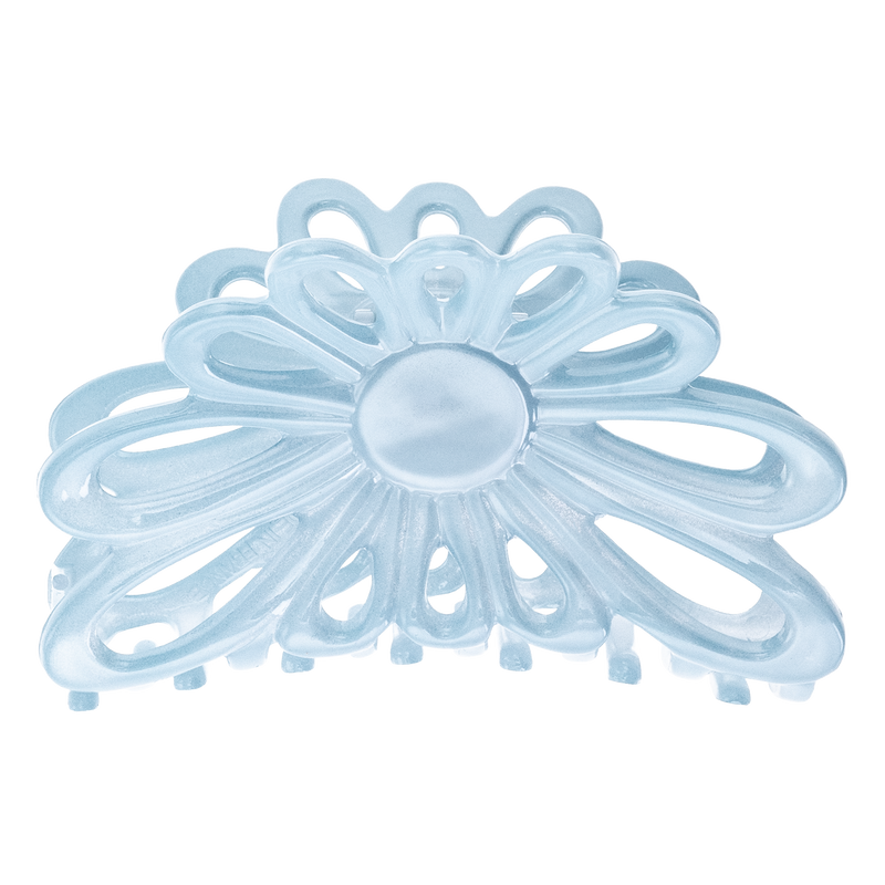 Light Blue Flower Handmade Claw Clip, 8 cm