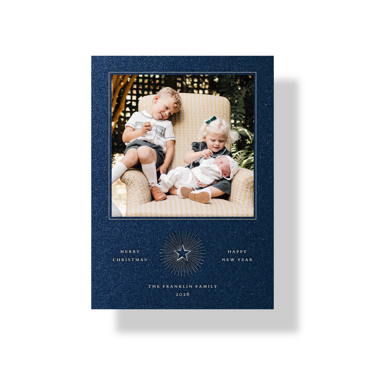 Fortuna Engraved Holiday Card, Medium