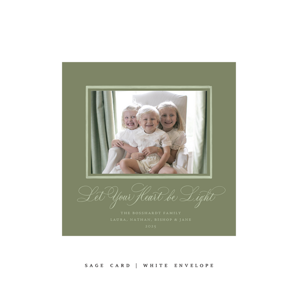 Fowler Small Square Classic Printed Holiday Card