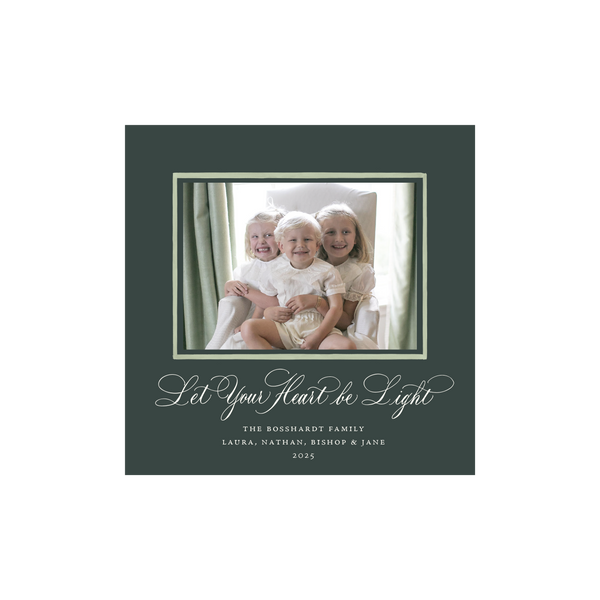 Fowler Small Square Classic Printed Holiday Card