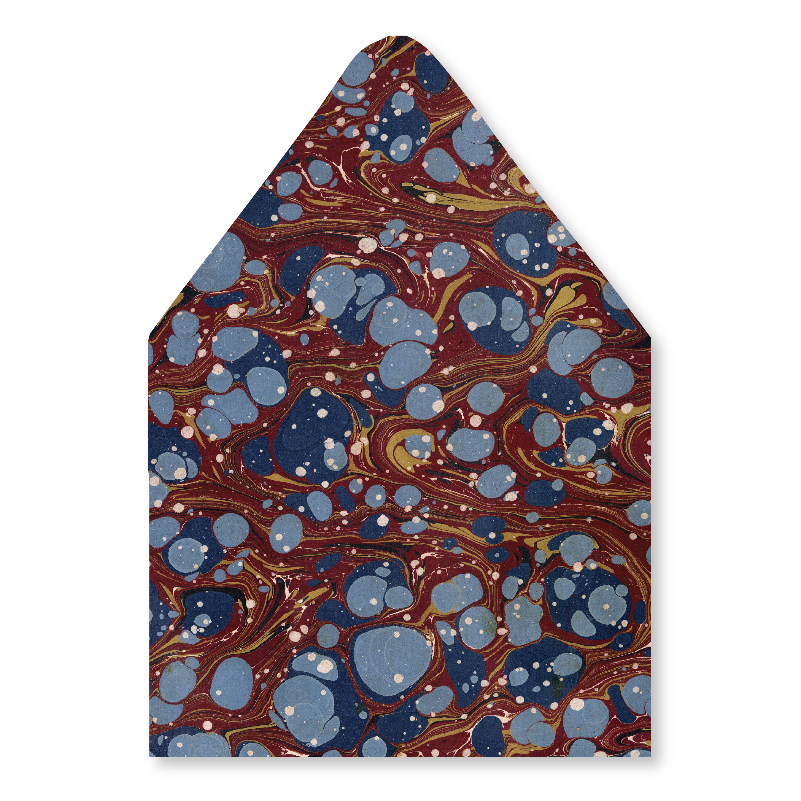 The Francesca Marbled Envelope Liner is inspired by the timeless beauty of paper marbling. This charming pattern feels both collected and distinctly chic. A romantic Stovall twist on a classic tradition.