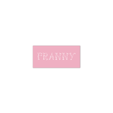 Franny Floral Engraved Enclosure Tag