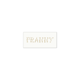 Franny Floral Engraved Enclosure Tag