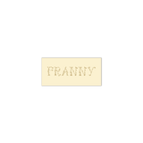 Franny Floral Engraved Enclosure Tag