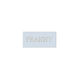 Franny Floral Engraved Enclosure Tag