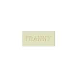 Franny Floral Engraved Enclosure Tag